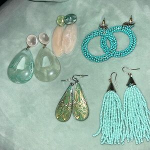 Unique oversize earrings